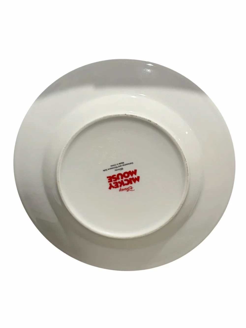Disney Mickey Mouse Holiday Sketch Plate in Red and White